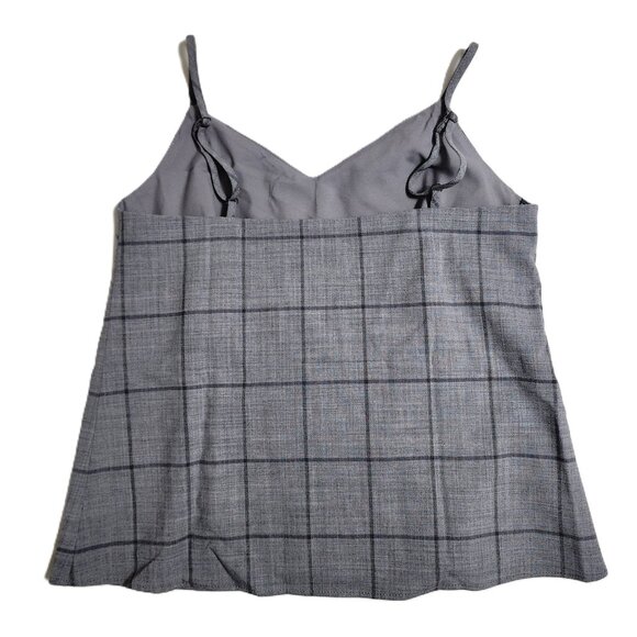 Banana Republic Womens Gray Wool Plaid Tailored Spaghetti Strap Camisole SizeXXS - Picture 5 of 5